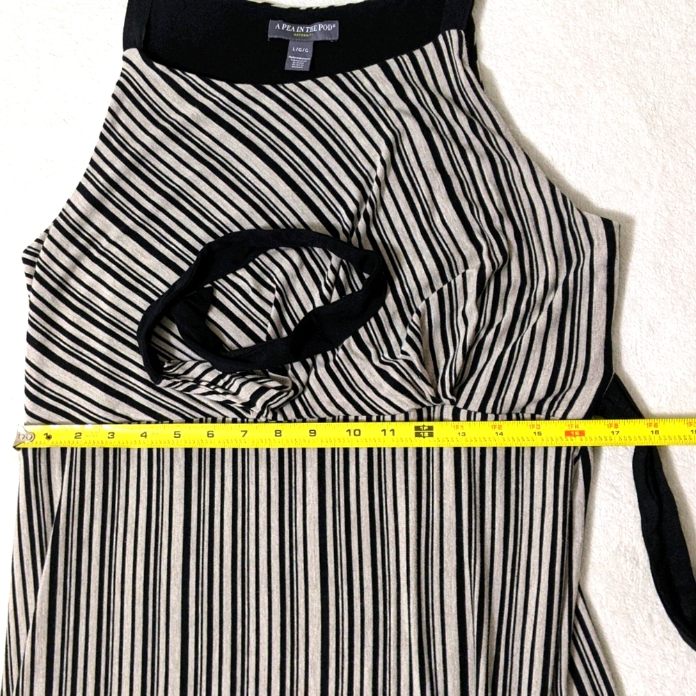 A Pea n the Pod Maternity Sleeveless Maxi Dress, L - Picture 8 of 9